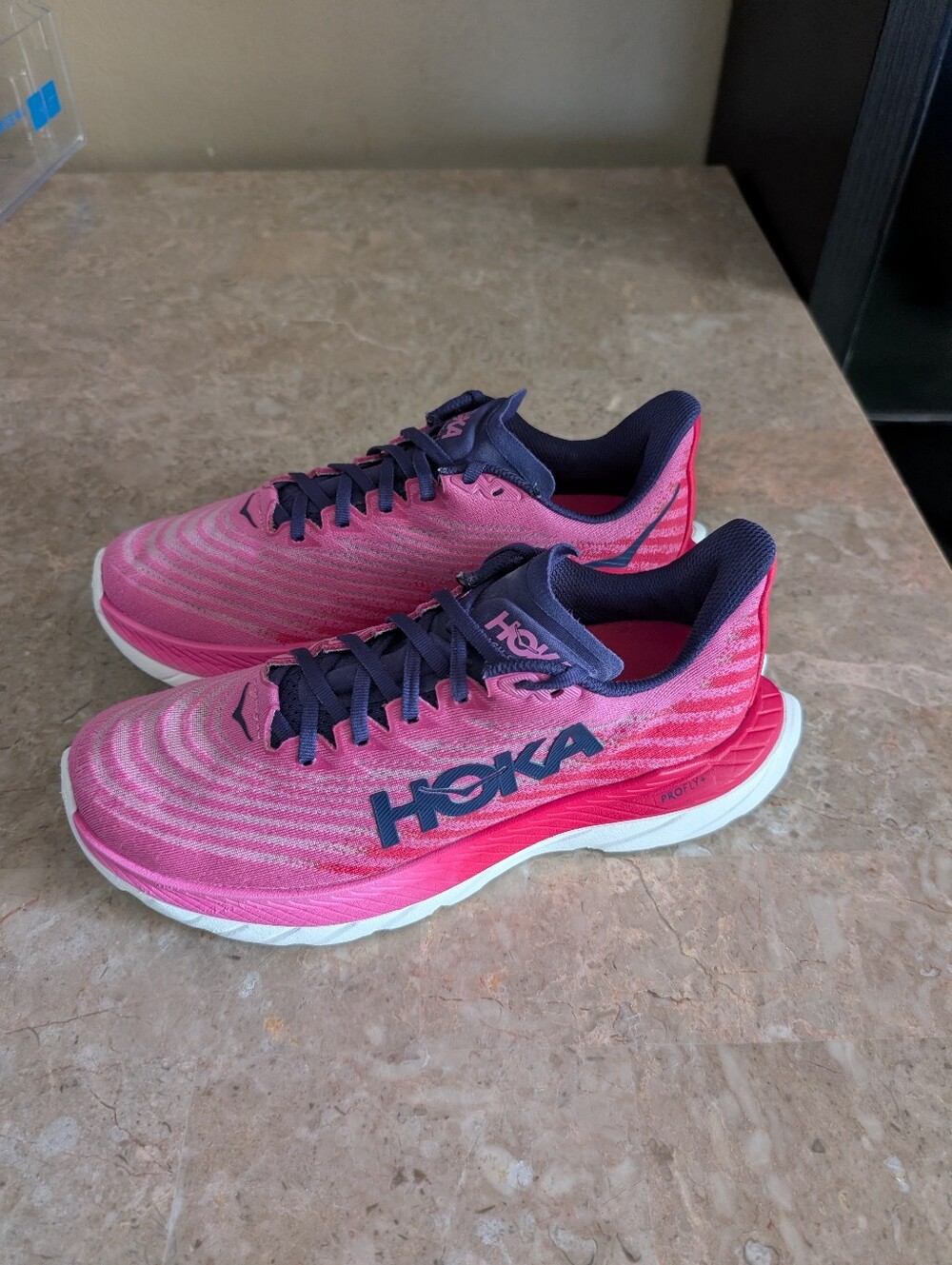 Hoka One One Mach 5 Solimar Strawberry Raspberry Running Shoes Women's 8.5 - Picture 4 of 13
